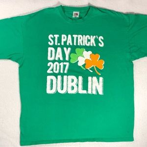 Men’s XL St Patrick’s Dublin 2017 T-Shirt 100% Cotton Fruit Of The Loom